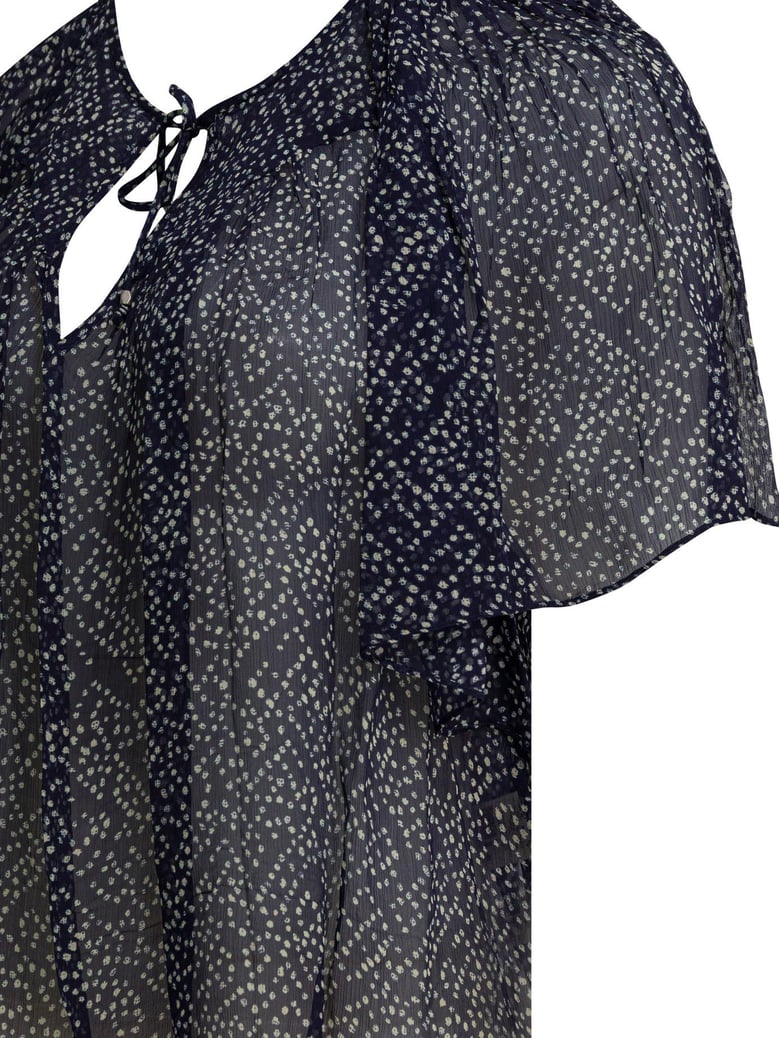 blue viscose shirt by Selfnex