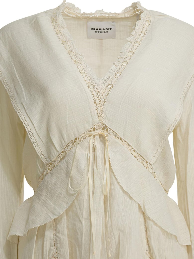 beige cotton linen dress by Selfnex