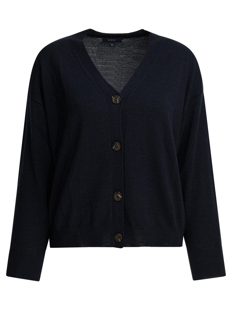 blue merino wool knitwear by Selfnex