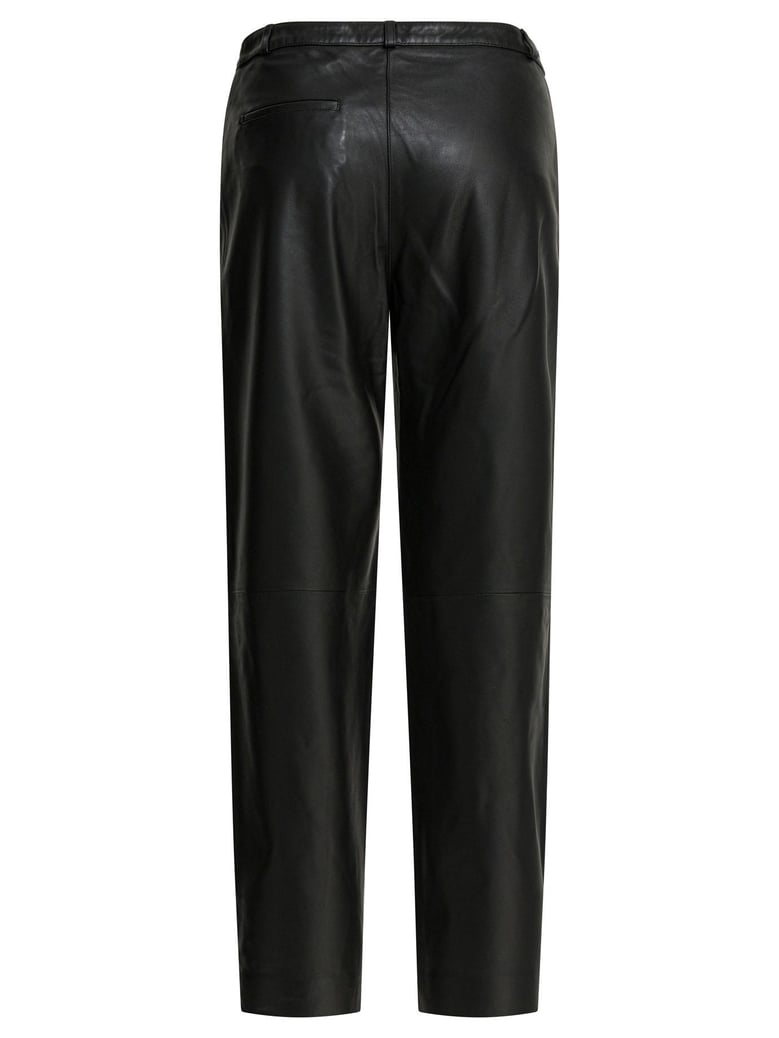 black lambskin trousers by Selfnex