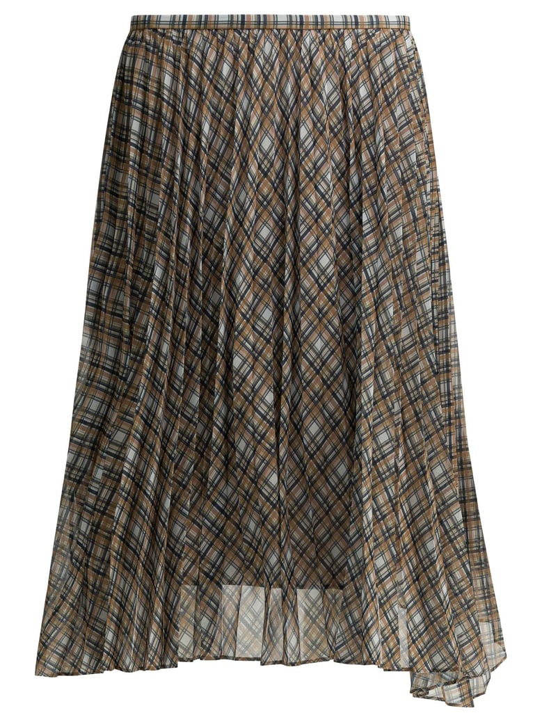 grey recycled polyester skirt by Selfnex