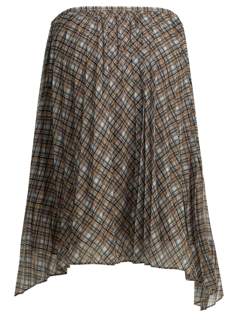 grey recycled polyester skirt by Selfnex