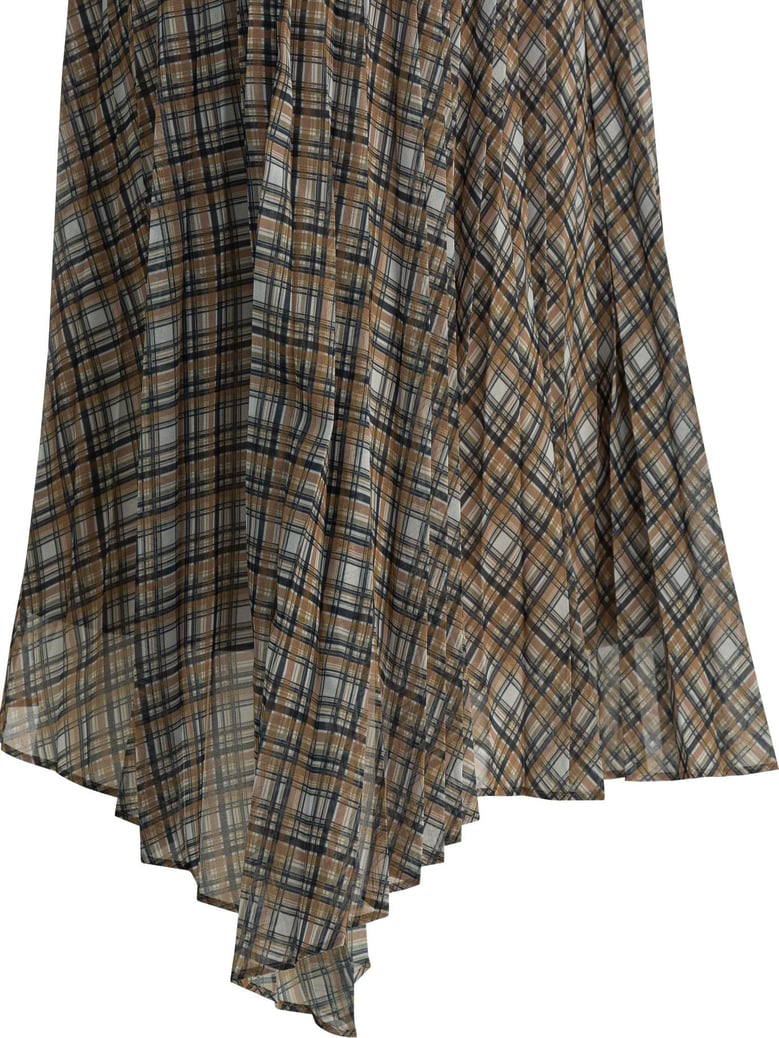 grey recycled polyester skirt by Selfnex