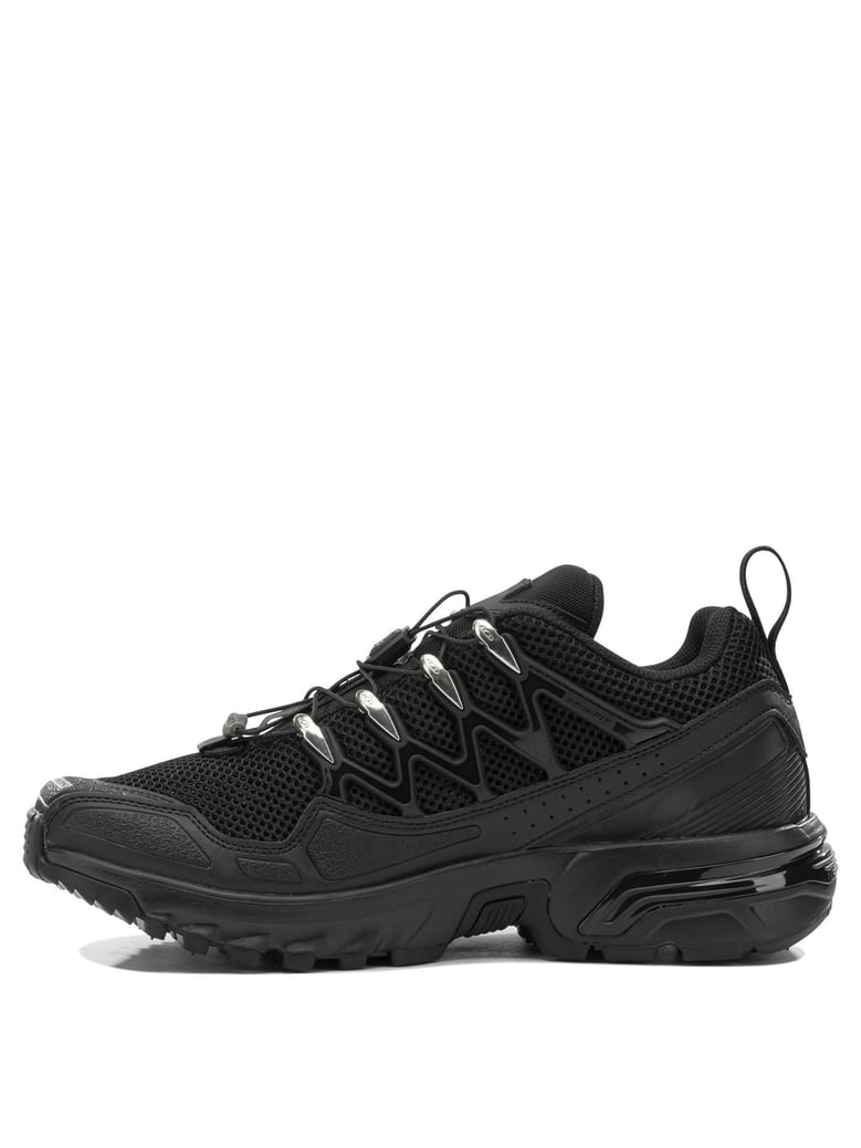 black cotton rubber sneakers by Selfnex