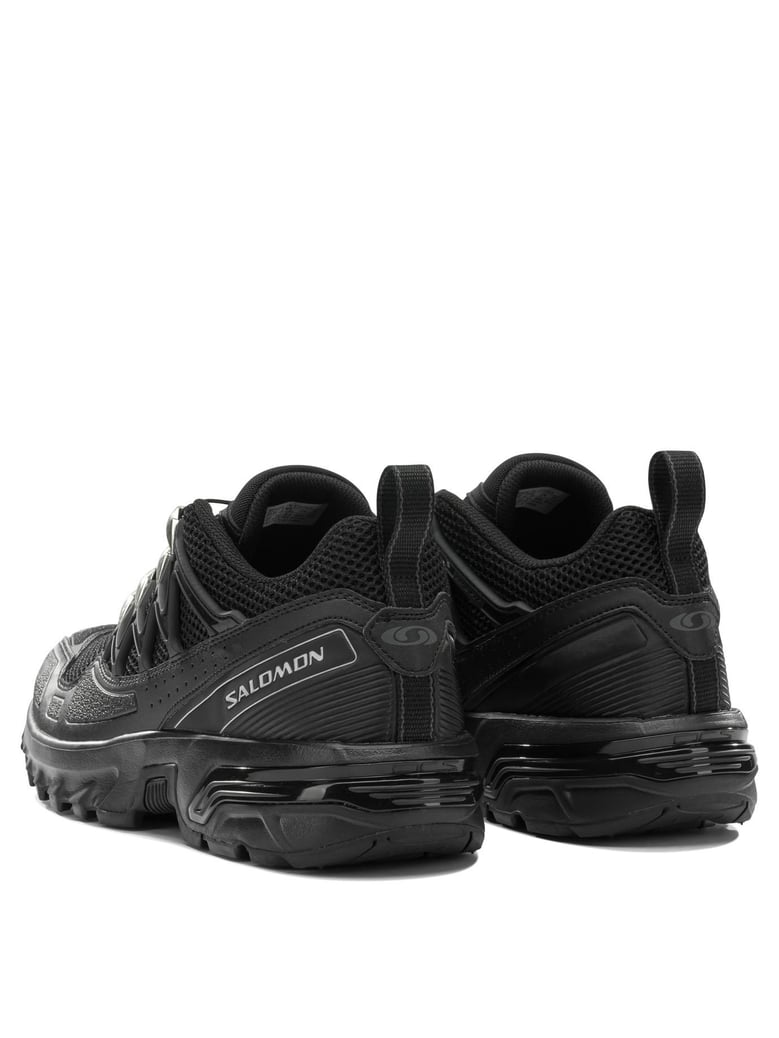black cotton rubber sneakers by Selfnex
