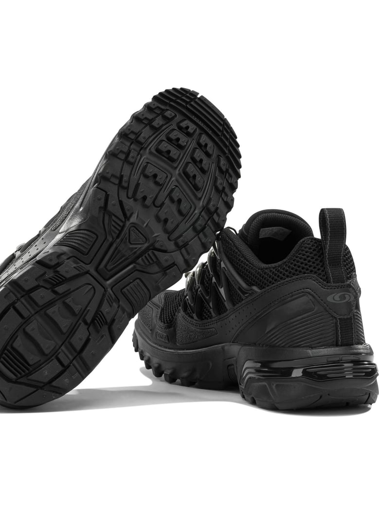 black cotton rubber sneakers by Selfnex