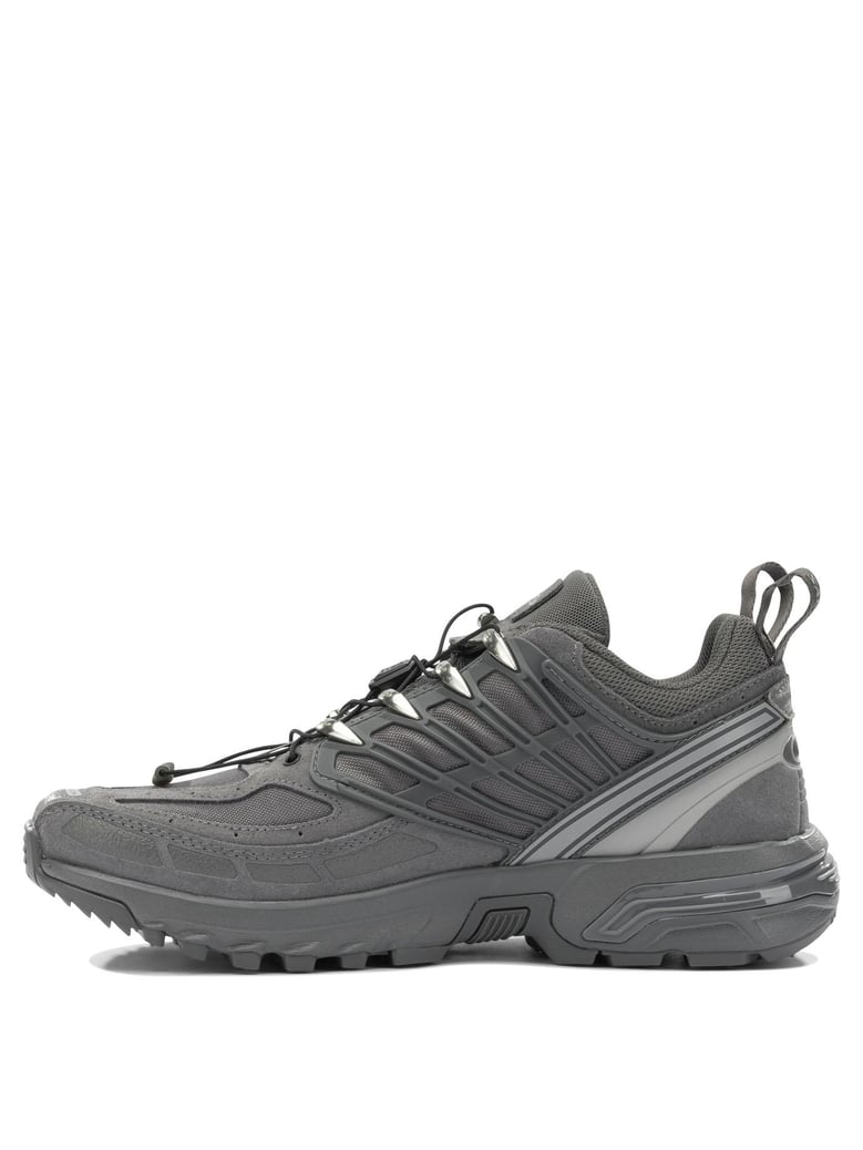 grey fabric rubber sneakers by Selfnex