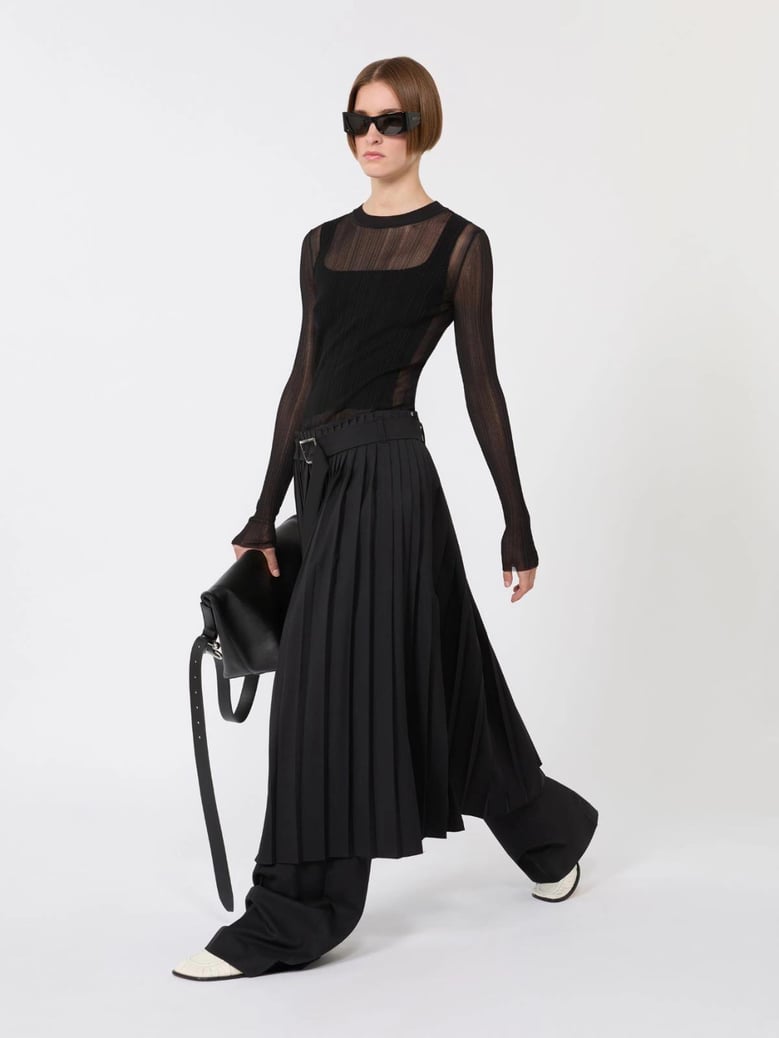 spxbuono trompe l oeil viscose jumper by Selfnex