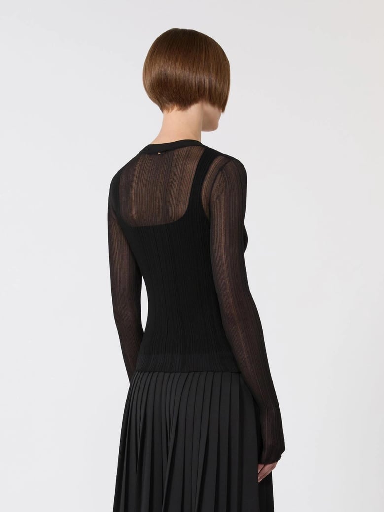 spxbuono trompe l oeil viscose jumper by Selfnex