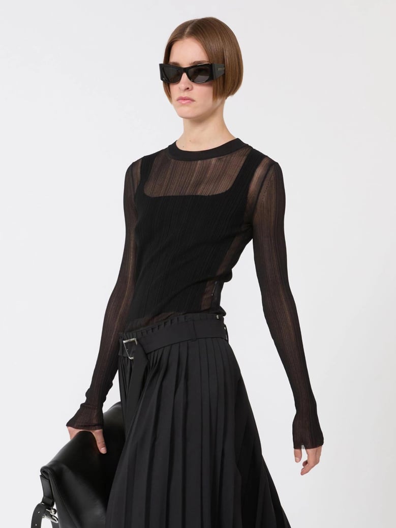 spxbuono trompe l oeil viscose jumper by Selfnex
