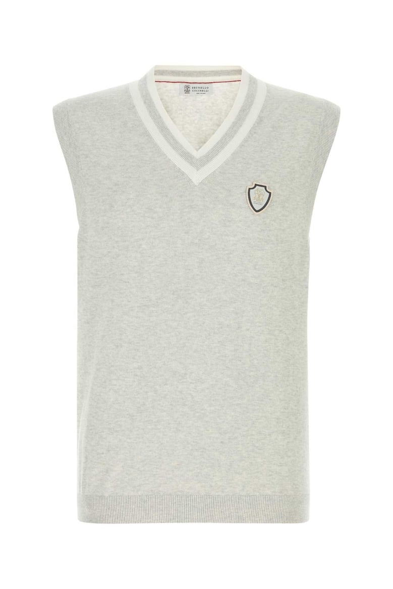 light grey cotton vest by Selfnex