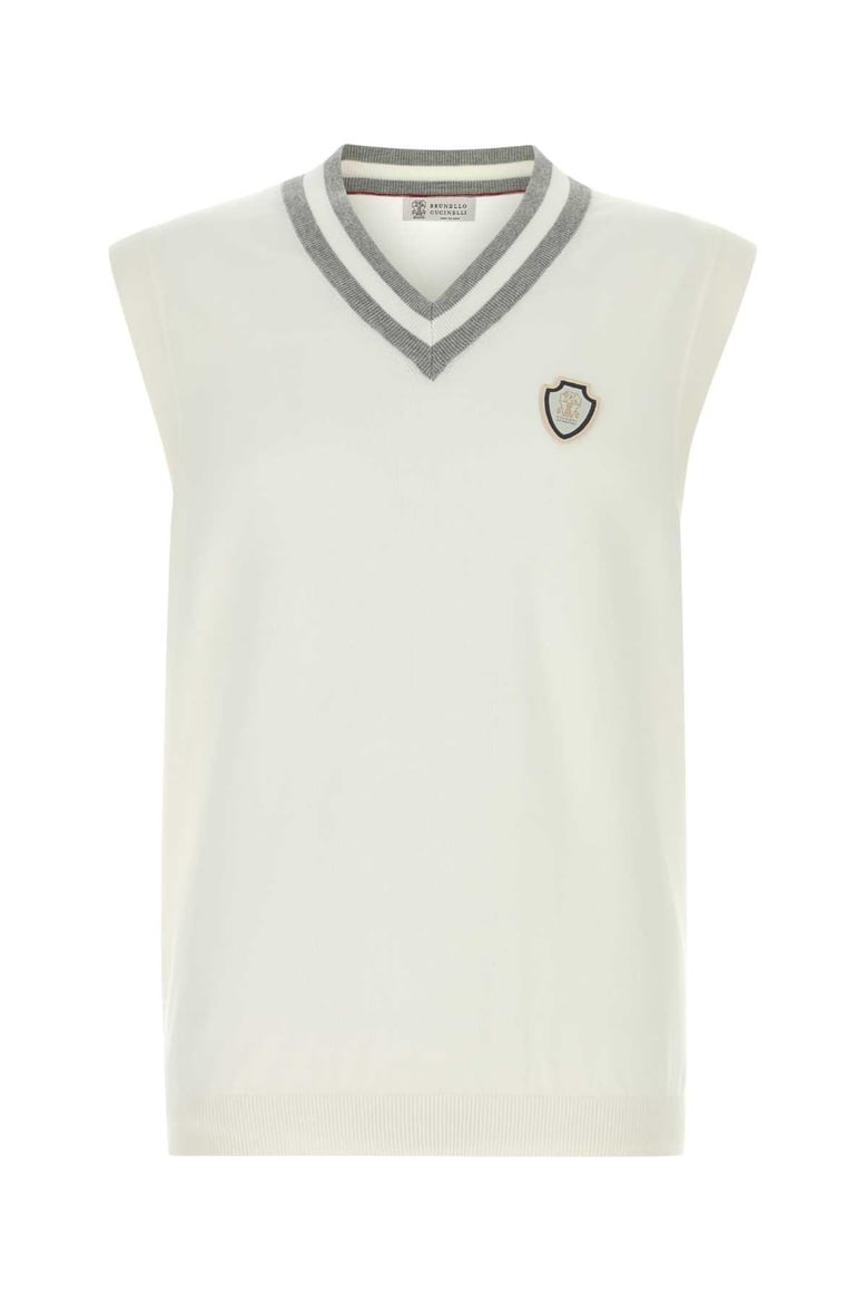 white cotton vest by Selfnex