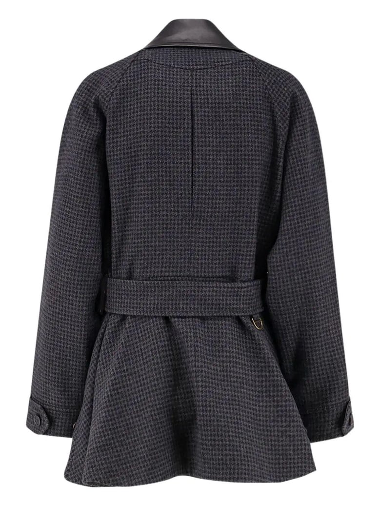 embroidered wool coat by Selfnex