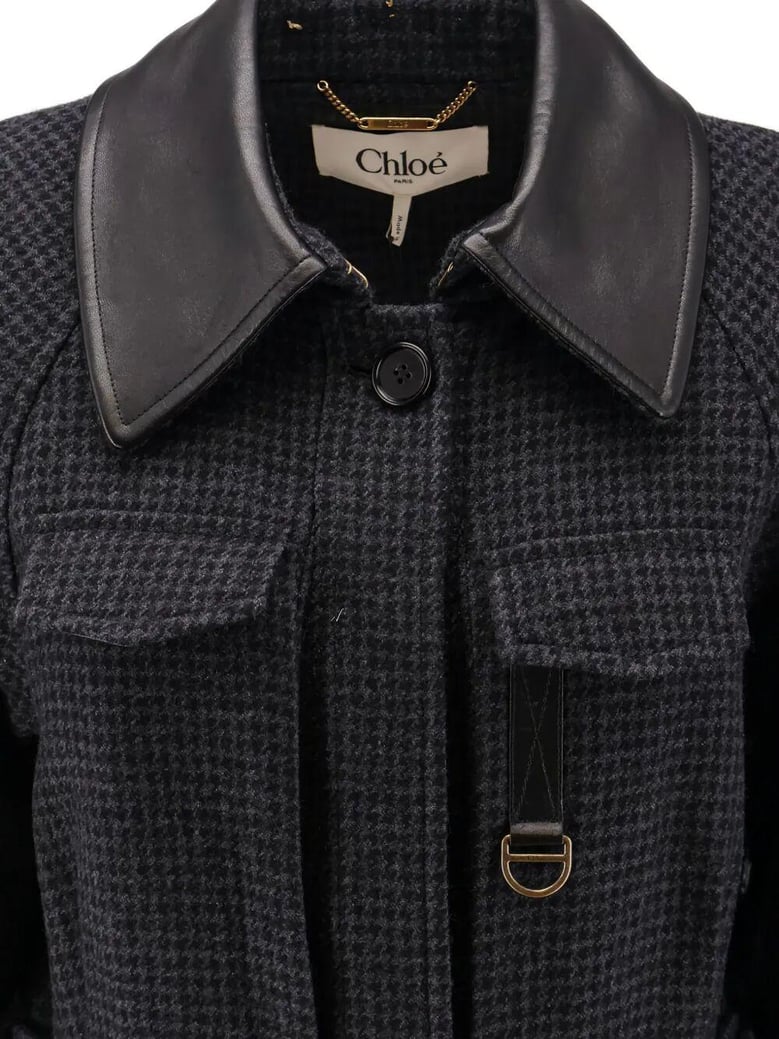 embroidered wool coat by Selfnex