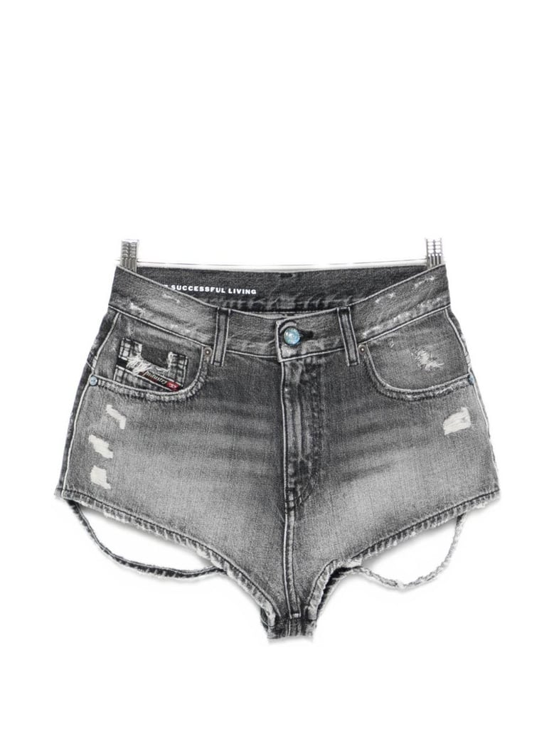 denim cotton shorts by Selfnex