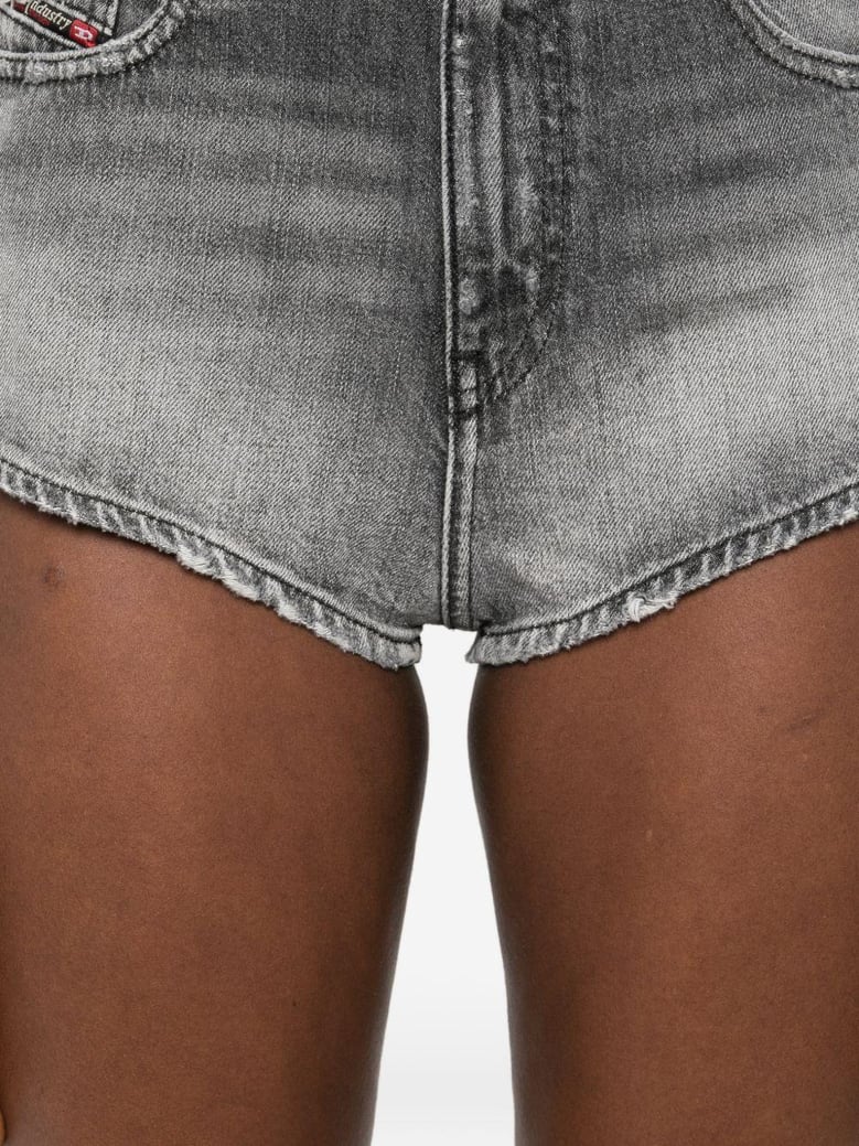 denim cotton shorts by Selfnex