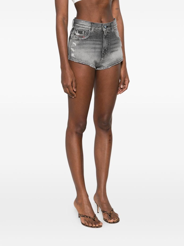 denim cotton shorts by Selfnex