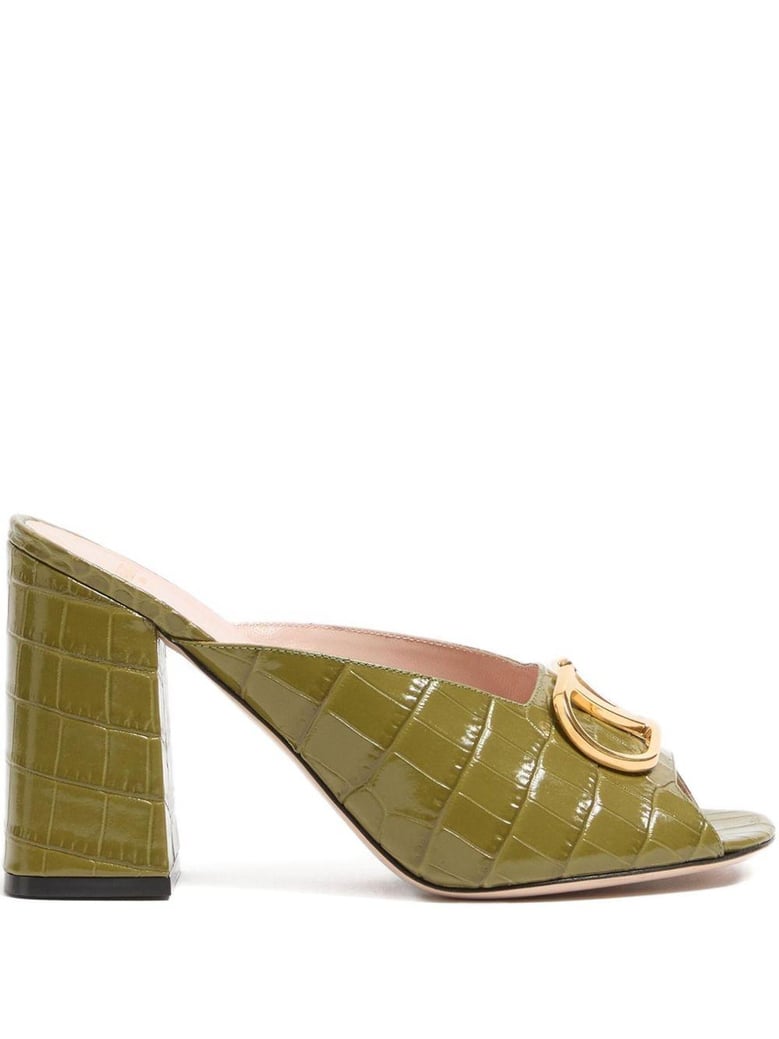 vlogo signature leather mules by Selfnex