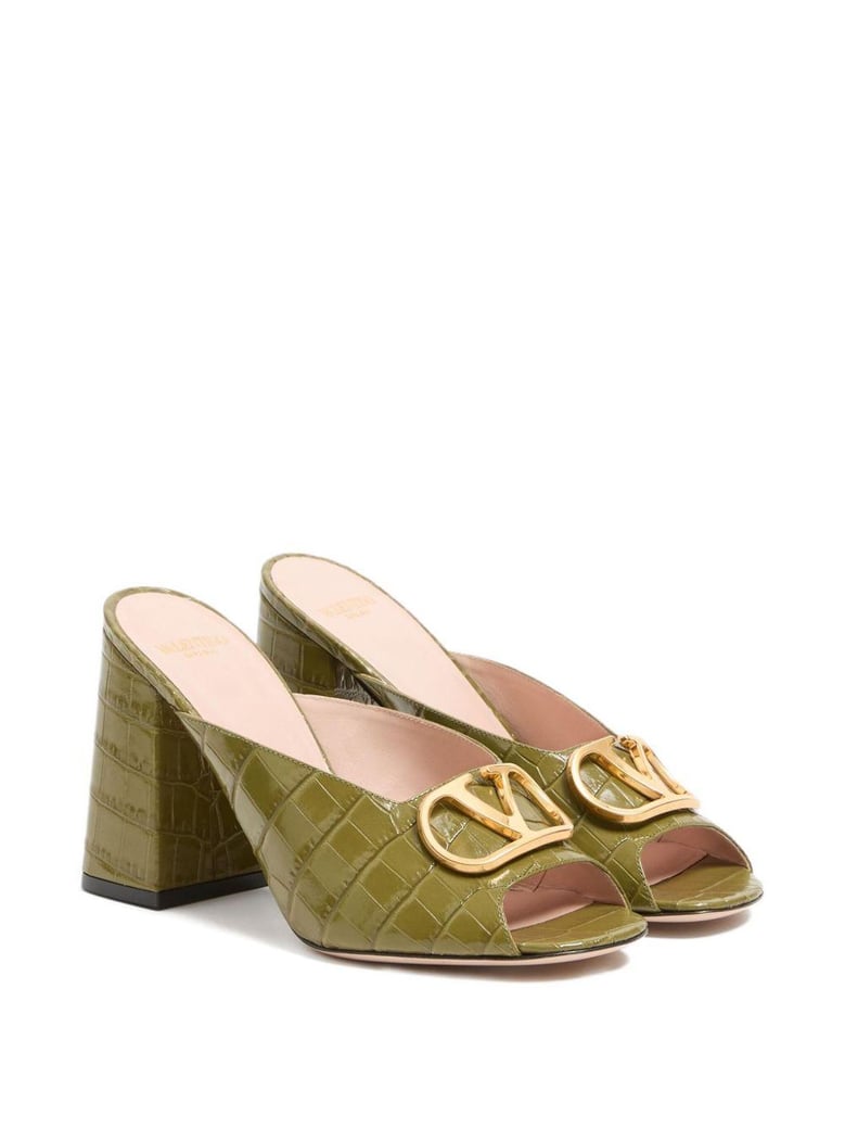 vlogo signature leather mules by Selfnex