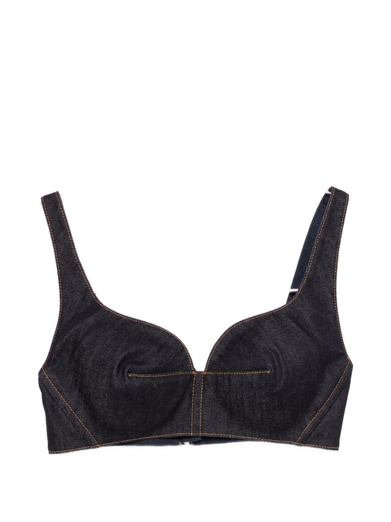 denim cotton bra top by Selfnex
