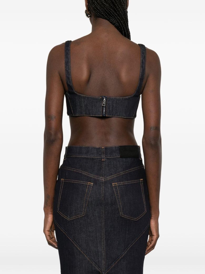 denim cotton bra top by Selfnex