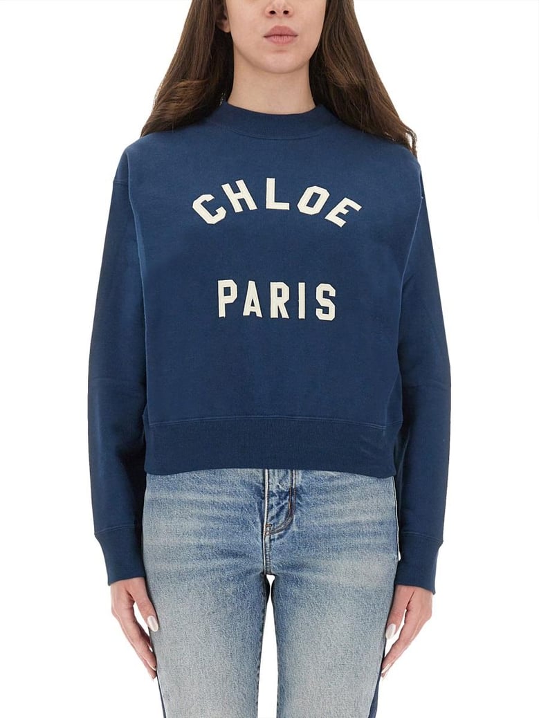 cotton fleece logo pullover by Selfnex