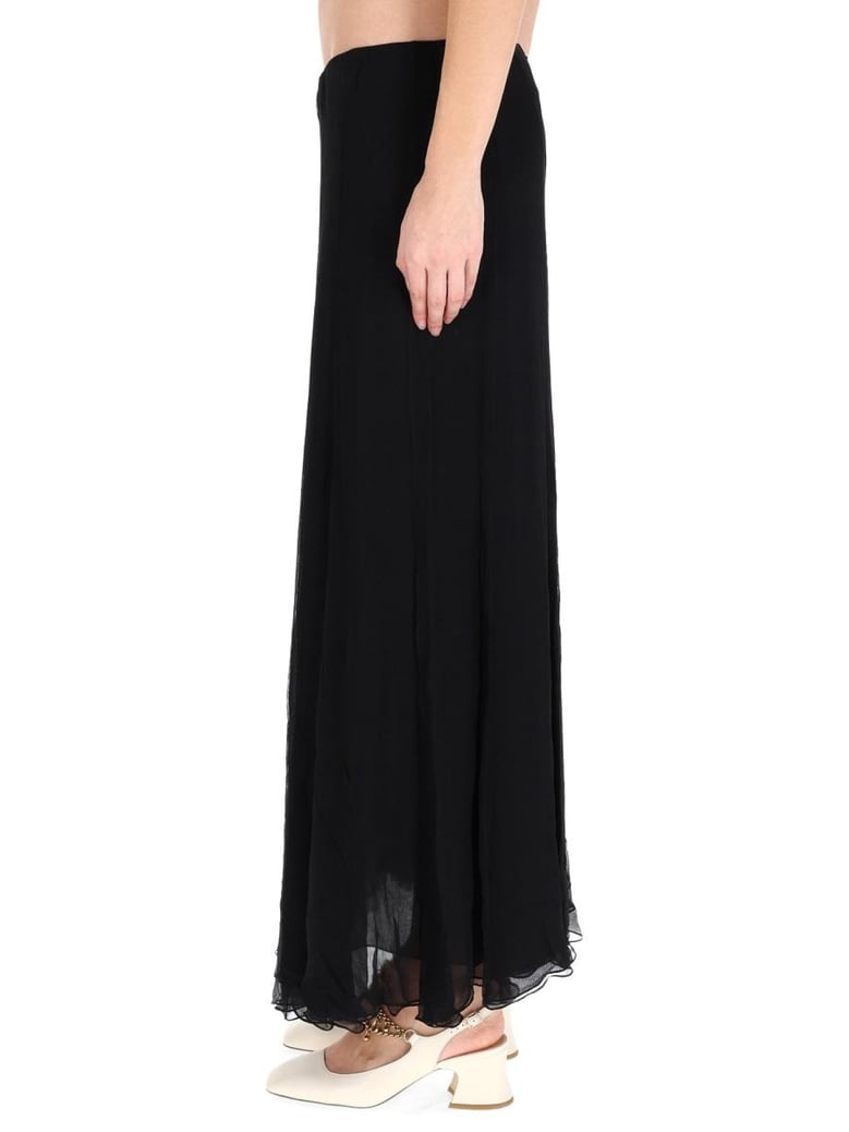 silk muslin maxi skirt by Selfnex