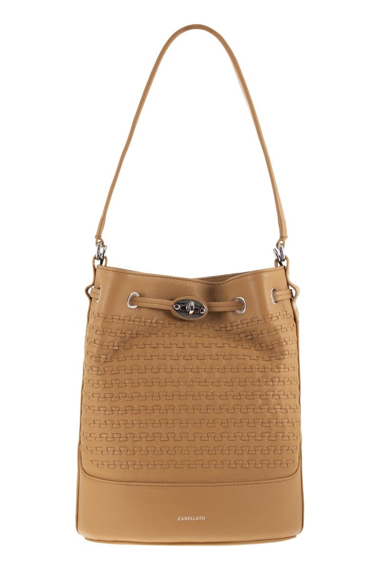 monda - leather bucket bag s by Selfnex