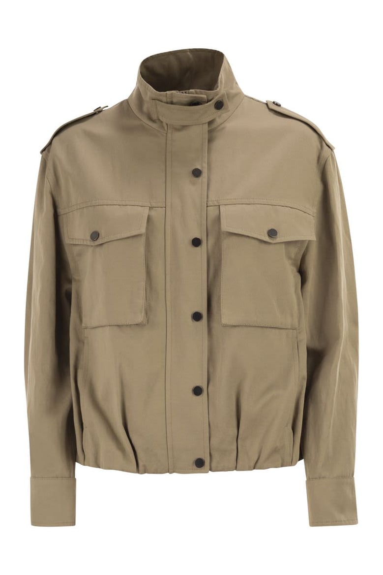 outerwear in cotton and linen canvas by Selfnex