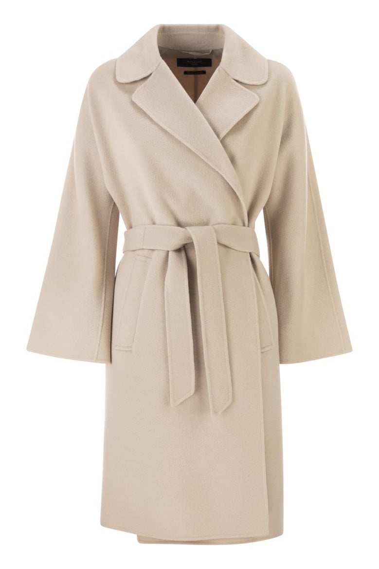 wkdcivada - double wool blend dressing gown coat by Selfnex