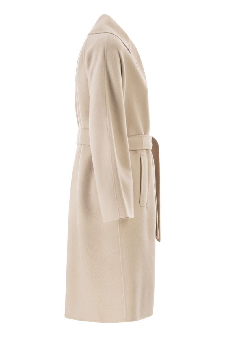 wkdcivada - double wool blend dressing gown coat by Selfnex