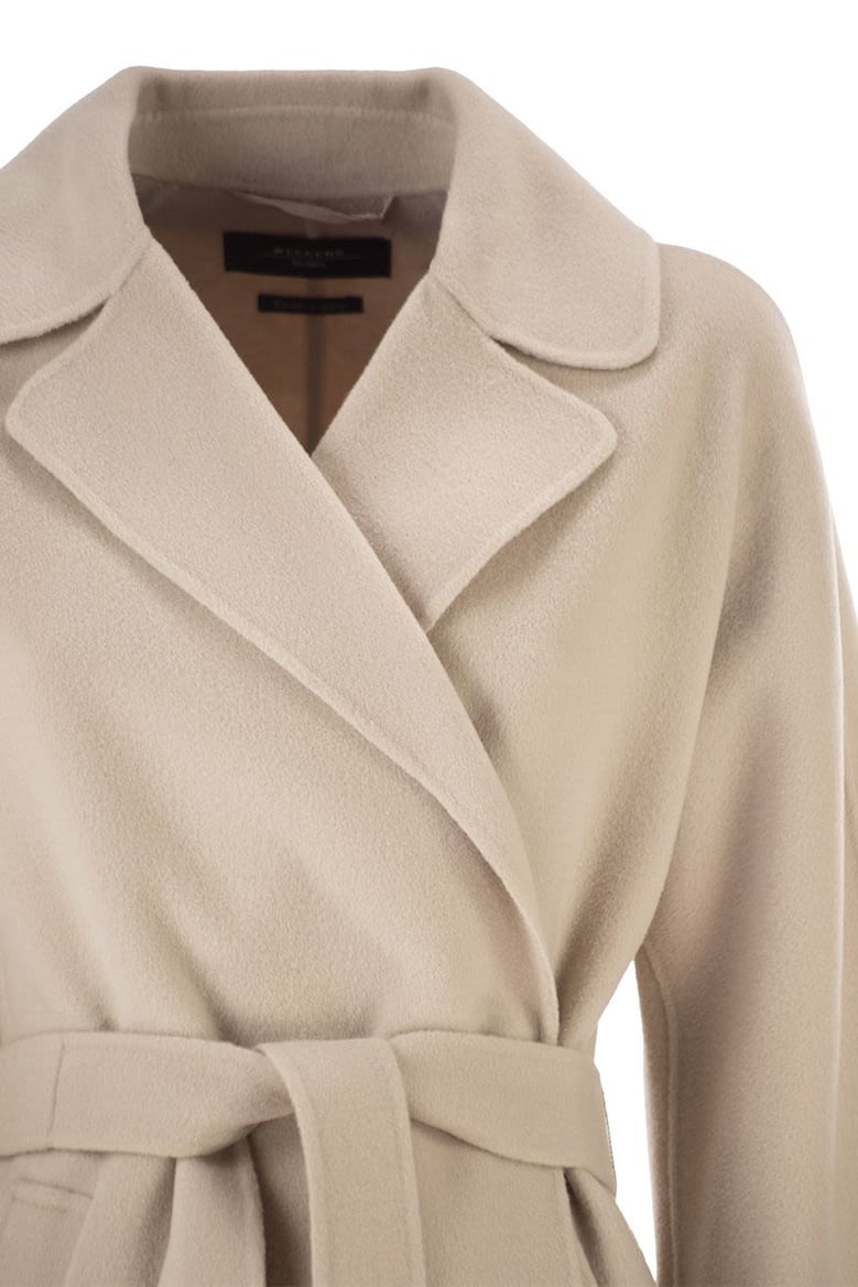 wkdcivada - double wool blend dressing gown coat by Selfnex