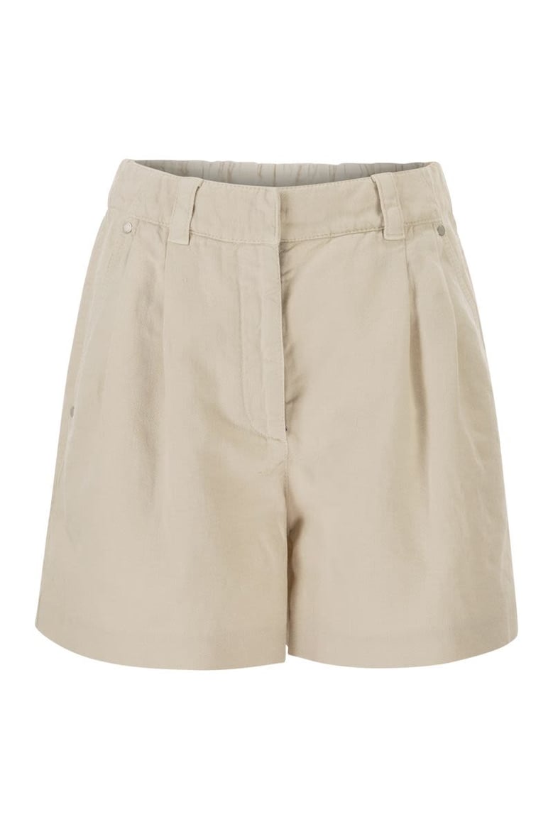 cotton and linen shorts with jewellery by Selfnex