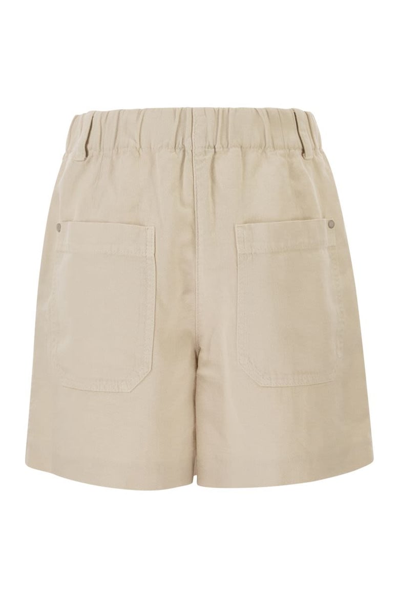 cotton and linen shorts with jewellery by Selfnex