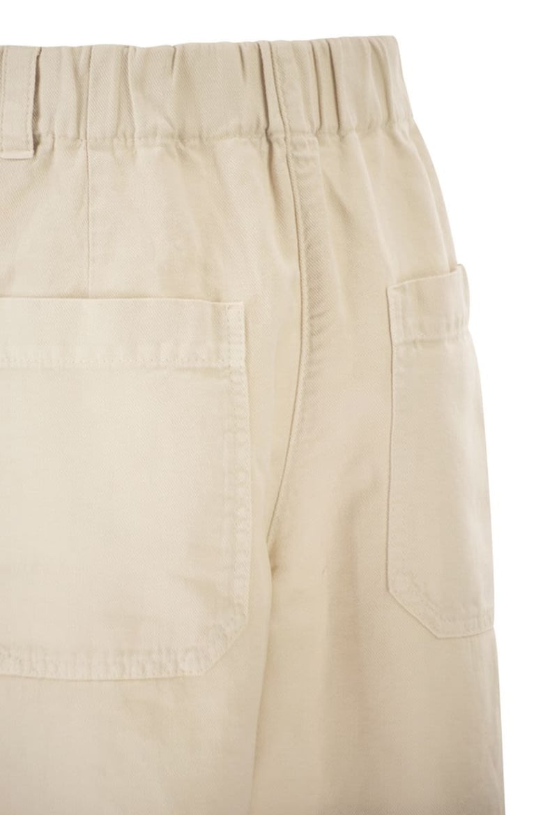 cotton and linen shorts with jewellery by Selfnex