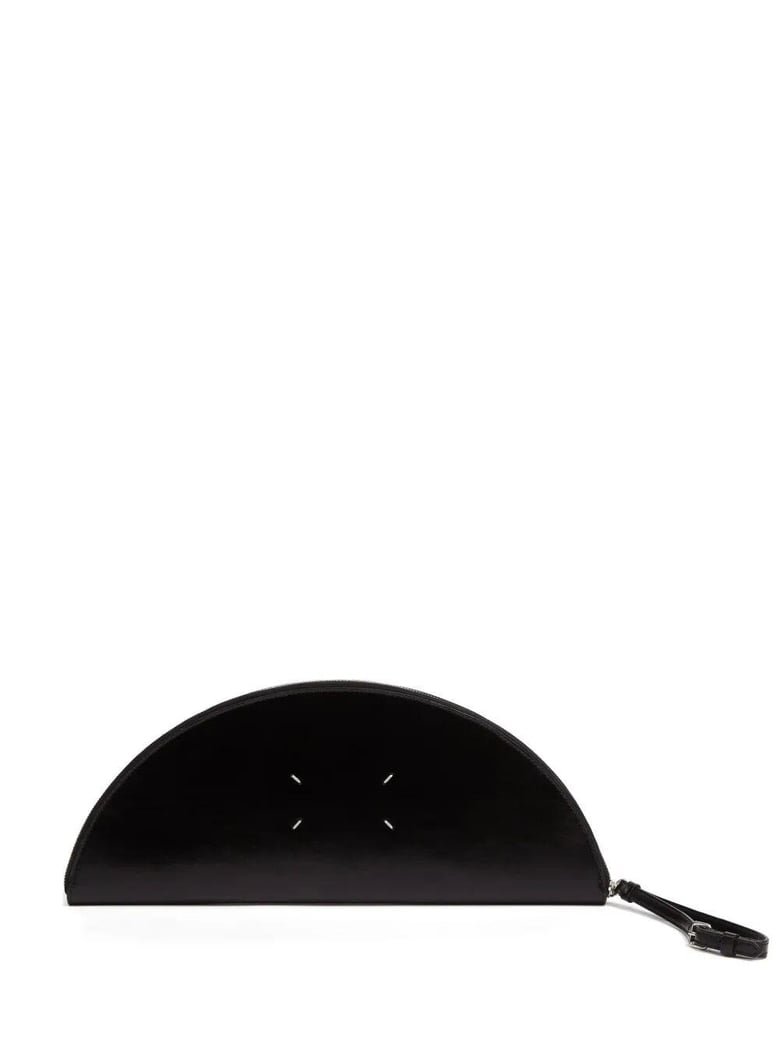 black cow leather mini bag by Selfnex