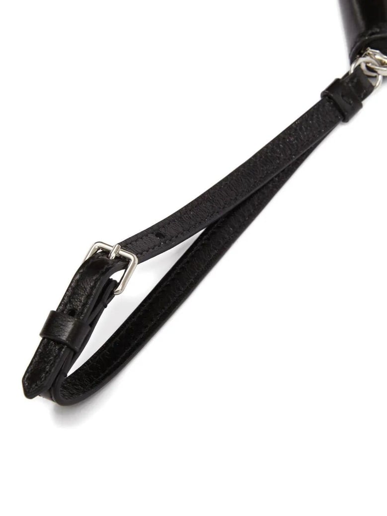 black cow leather mini bag by Selfnex