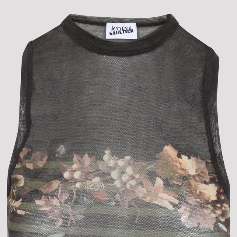 black mariniere grape polyamide top by Selfnex