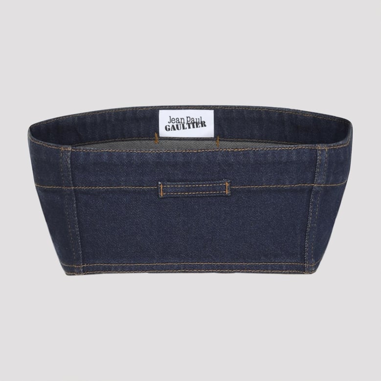 blue denim bra top by Selfnex