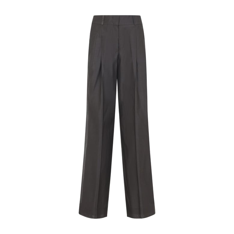 grey cotton and silk pants by Selfnex
