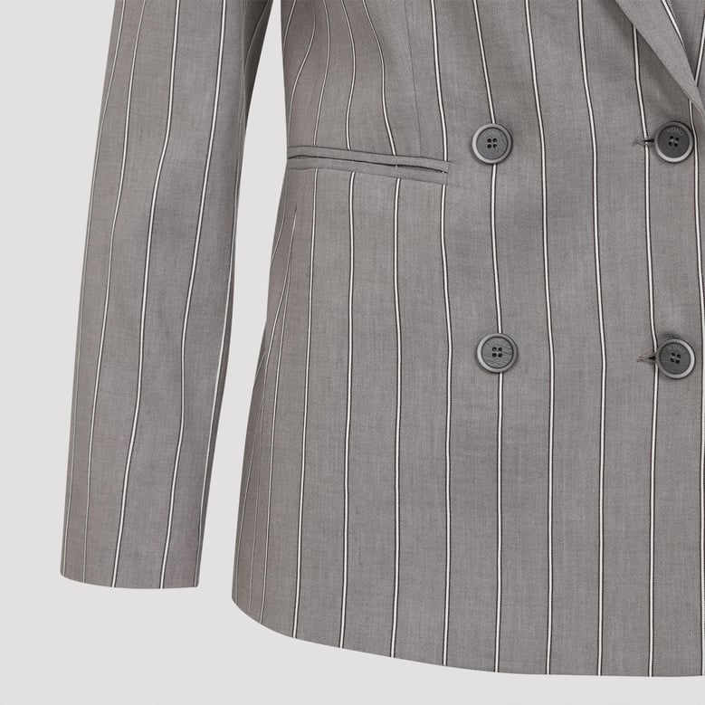 brown linen jacket by Selfnex