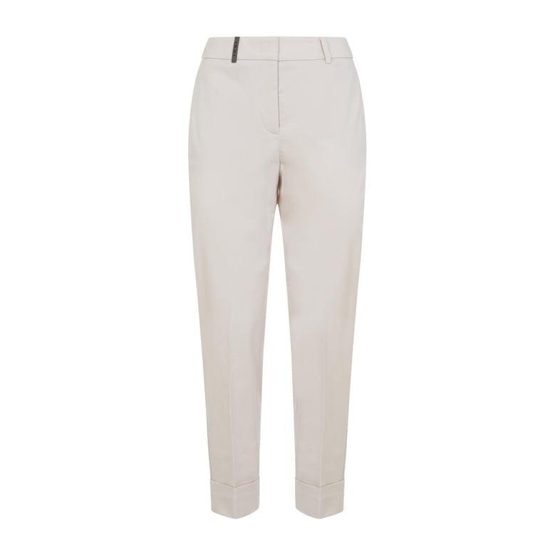 beige cotton pants by Selfnex