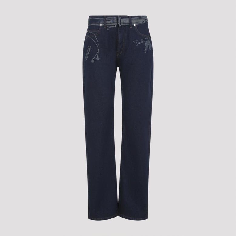 blue cotton jeans by Selfnex