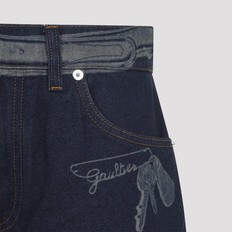 blue cotton jeans by Selfnex