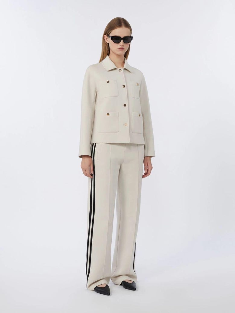 smmarmonioso jersey jacket beige by Selfnex