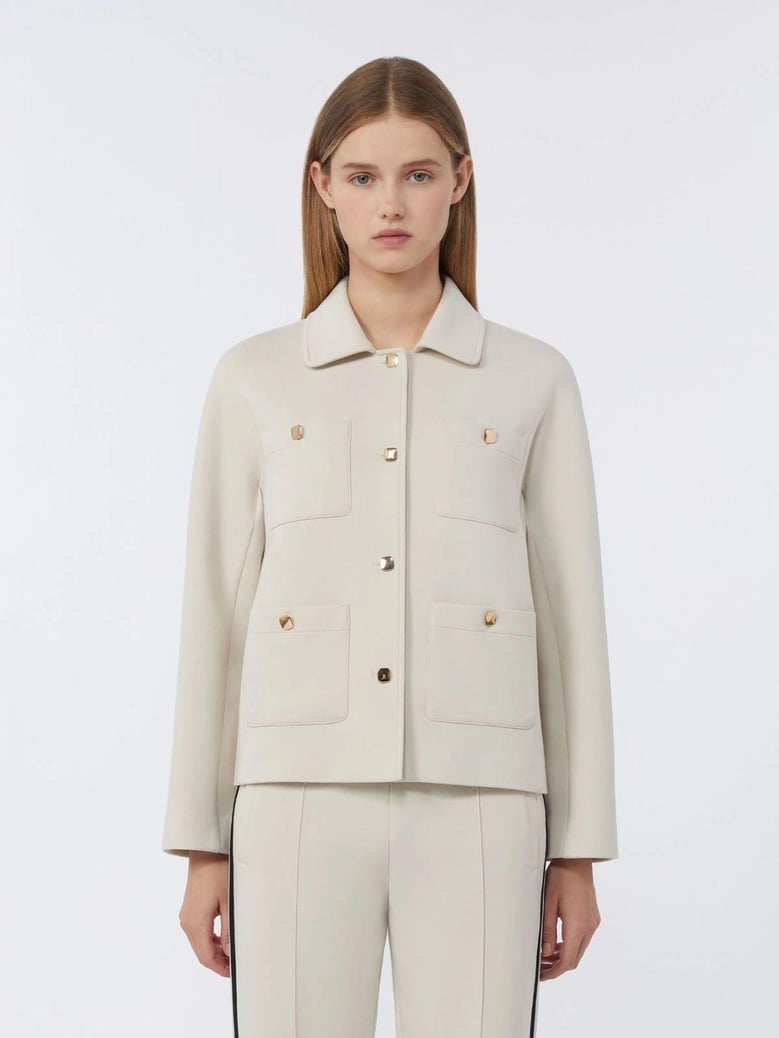 smmarmonioso jersey jacket beige by Selfnex