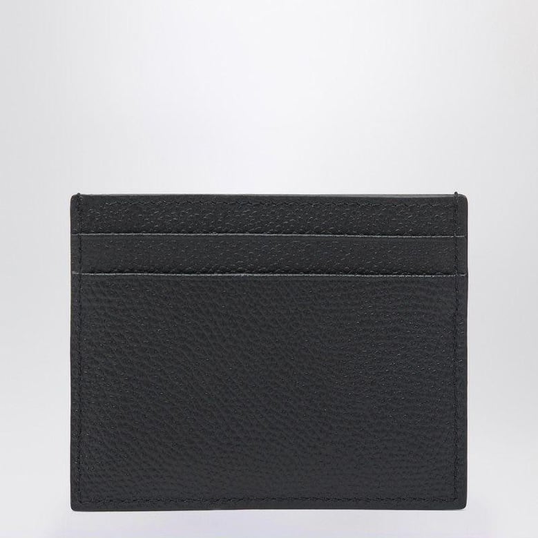 black leather vlogo signature holder by Selfnex