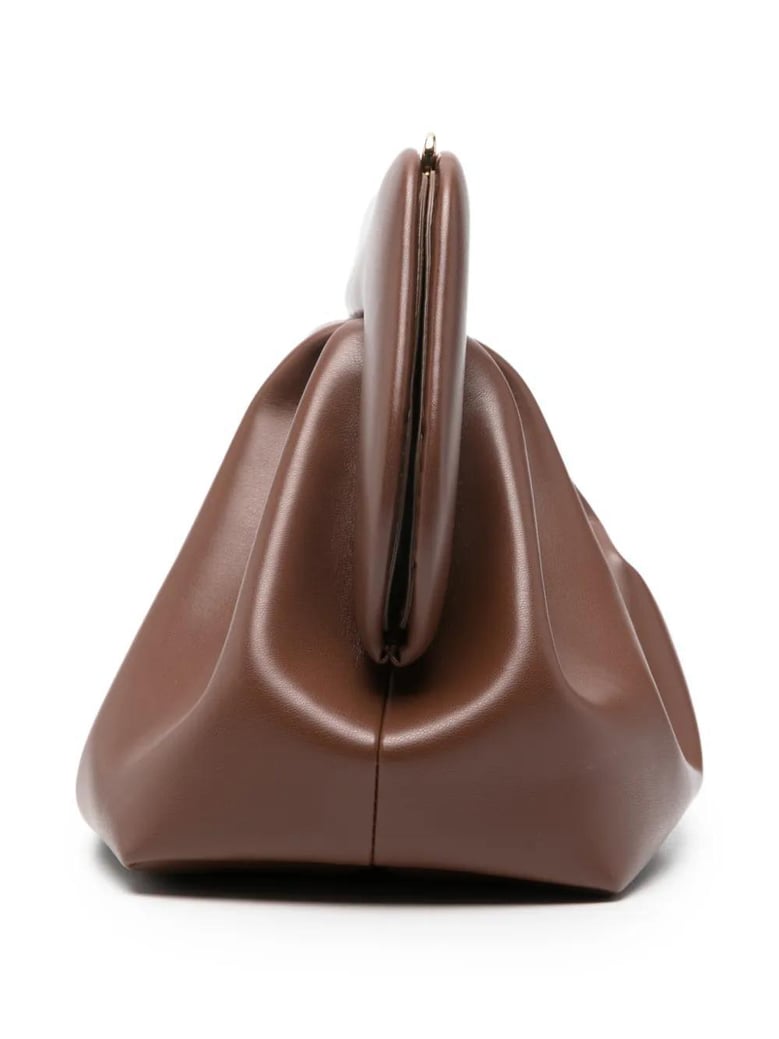 brown polyurethane recycled pre consumer other recycled post consumer polyester handbag by Selfnex