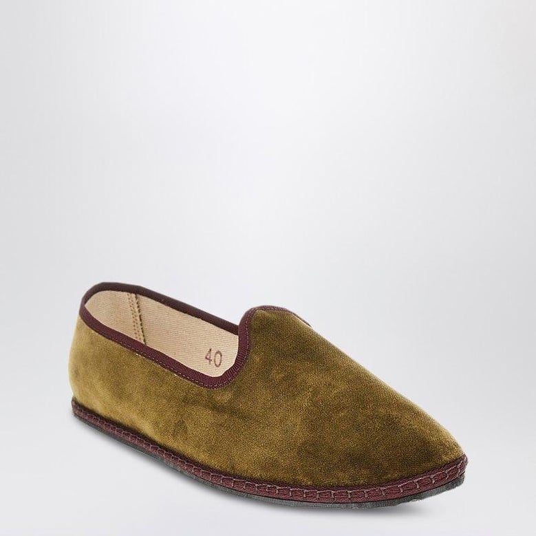 friulane in olive green velvet by Selfnex