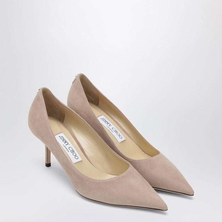 love 65 pumps in light pink suede by Selfnex